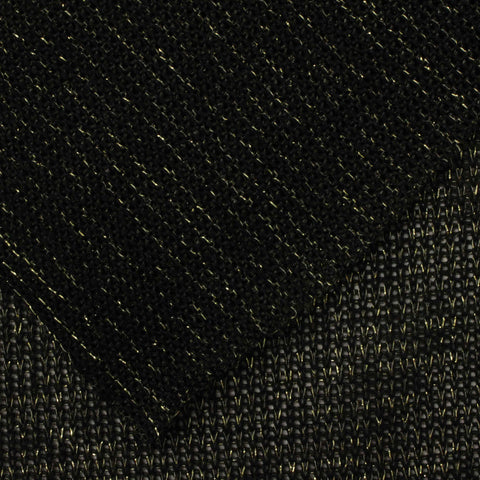 Polyester Stretch Chunky Knit Fabric, 155 gsm, 156 cm — Black