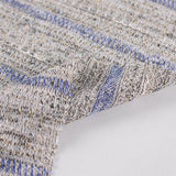 Blue Vertical-Stripe Chunky Knit, Poly-Viscose — photo 2