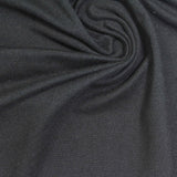 Brushed Polyester Stretch Jersey Knit Fabric, 160 gsm — Black — photo 2