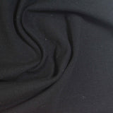 Cotton Stretch French Terry Fabric, 350 gsm, 310 cm — Black — photo 2