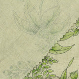 Green Floral Woven, Viscose-Linen — photo 2