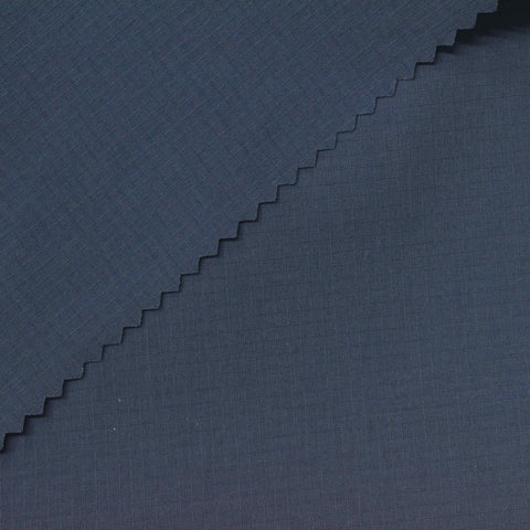 Plaid Nylon Stretch Woven Fabric, 140 gsm, 145 cm — Navy