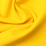 Polyester Stretch Linen-Look Fabric, 280 gsm, 160 cm — Yellow — photo 2