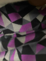 Purple Geometric Knit, Cotton — photo 2