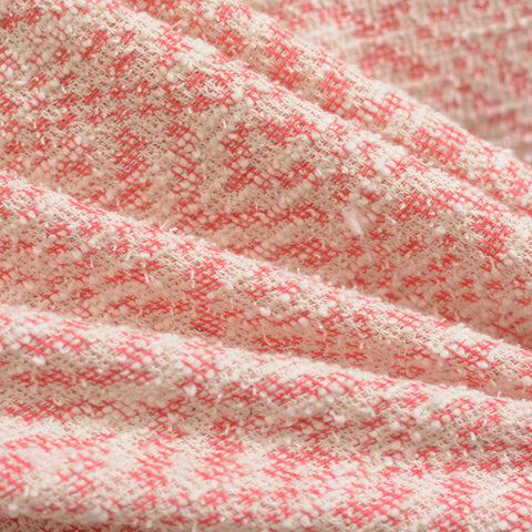 Pink Geometric Chunky Knit, Poly-Cotton