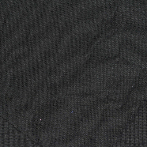 Polyester Acrylic Blend Stretch Jersey Knit Fabric, 140 gsm, 185 cm — Black