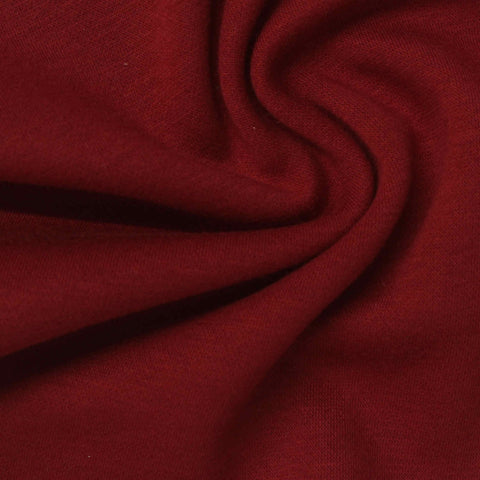 Polyester Cotton Stretch Velvet Fabric, 350 gsm, 171 cm — Red