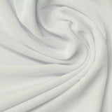 100% Polyester Piqué Knit Fabric, 175 gsm, 180 cm — White — photo 2