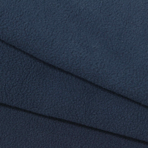 100% Polyester Fleece Fabric, 280 gsm, 160 cm — Navy