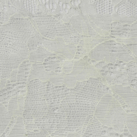 White Floral Lace, Nylon, 90 gsm, 150 cm