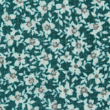 White Floral Rib Knit, Polyester — photo 2