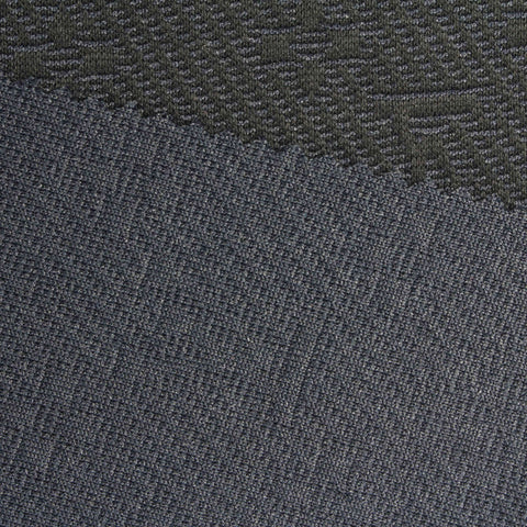 Dark Grey Geometric Jacquard, Poly-Cotton