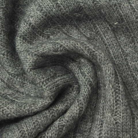 Jacquard Pointelle Knit Fabric, 300 gsm, 160 cm — Grey