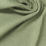 Viscose Stretch Rib Knit Fabric, 270 gsm, 130 cm — Green — photo 2