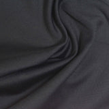 Brushed Polyester Stretch Sateen Fabric, 320 gsm, 160 cm — Black — photo 2