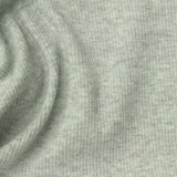 Light Grey Marl Rib Knit, Poly-Cotton — photo 2