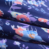 Blue Flowers Woven, Viscose — photo 2