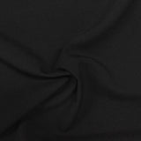 Polyester Viscose Stretch Woven Fabric, 216 gsm — Black — photo 2