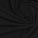 Viscose Stretch Jersey Knit Fabric, 210 gsm, 160 cm — Black — photo 2
