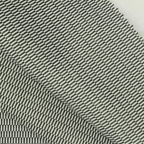 Jacquard Polyester Stretch Scuba Knit Fabric, 400 gsm, 160 cm — White