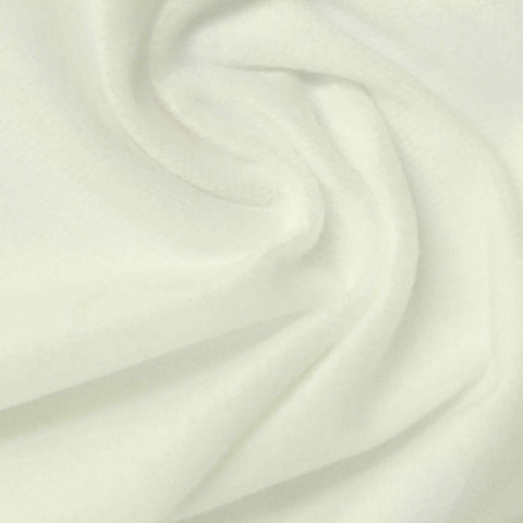 White Plush Minky, Polyester