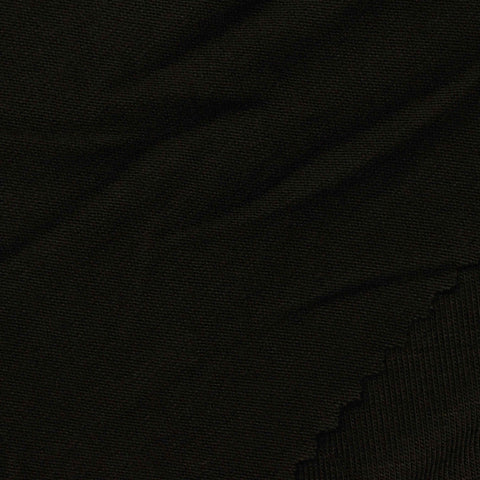 Viscose Stretch Jersey Knit Fabric, 191 gsm, 180 cm — Black