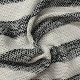 Black Diagonal-Stripe Chunky Knit, Polyester — photo 2