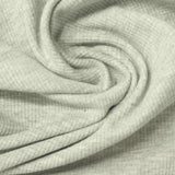 Light Grey Marl Rib Knit, Polyester — photo 2