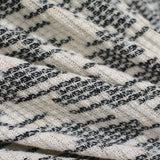 Black Abstract Rib Knit, Polyester — photo 2