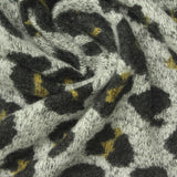 Dark Grey Leopard Knit, Viscose-Poly — photo 2
