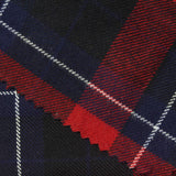 Red Plaid Woven, Poly-Viscose — photo 2
