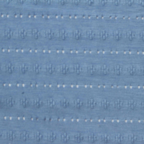 Blue Floral Jersey Knit, Poly-Viscose