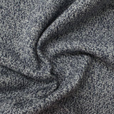Dark Blue Marl French Terry, Poly-Cotton — photo 2