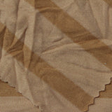 Brown Horizontal-Stripe Jersey Knit, Viscose — photo 2