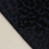 Dark Blue Leopard Jacquard, Poly-Viscose — photo 2