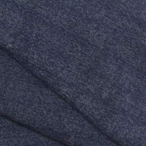 Dark Blue Marl Scuba Knit, Poly-Cotton, 385 gsm