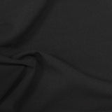 Polyester Viscose Stretch Woven Fabric, 230 gsm — Black — photo 2