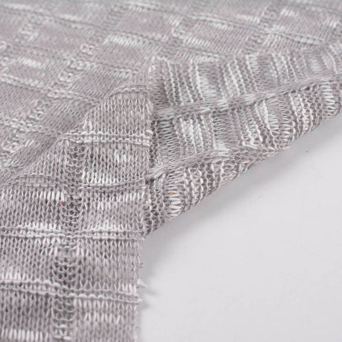 Light Grey Check Jacquard, Polyester
