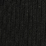 Polyester Viscose Rib Knit Fabric, 220 gsm, 150 cm — Black — photo 2