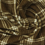 Brown Plaid Chenille, Polyester — photo 2