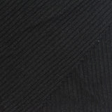 Polyester Viscose Stretch Rib Knit Fabric, 242 gsm, 170 cm — Black — photo 2