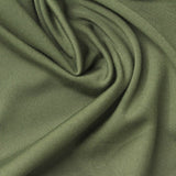 Brushed Polyester Stretch Interlock Knit Fabric, 230 gsm, 155 cm — Green — photo 2