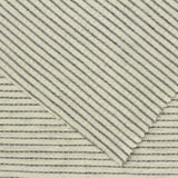 Dark Grey Horizontal-Stripe Crepe, Viscose — photo 2