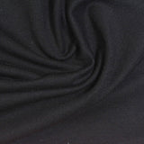 Polyester Viscose Stretch French Terry Fabric, 240 gsm, 165 cm — Black — photo 2