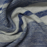 White Horizontal-Stripe Knit, Viscose-Poly — photo 2