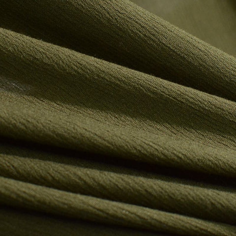 100% Viscose Crepe Fabric, 130 gsm, 128 cm — Khaki