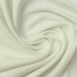 100% Cotton Interlock Knit Fabric, 220 gsm, 165 cm — White — photo 2