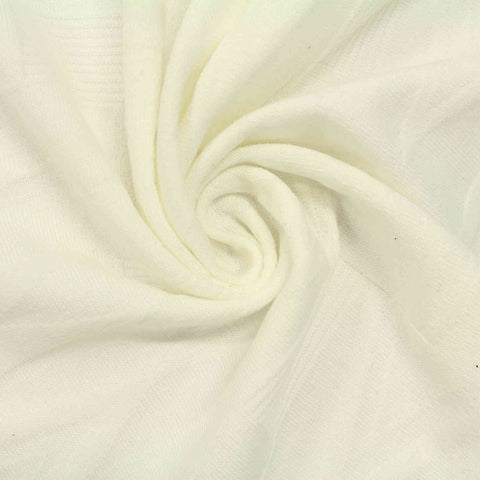 Cream Tone-on-Tone Jacquard, Poly-Cotton, 199 gsm