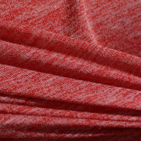 Red Heathered-Marl Knit, Polyester