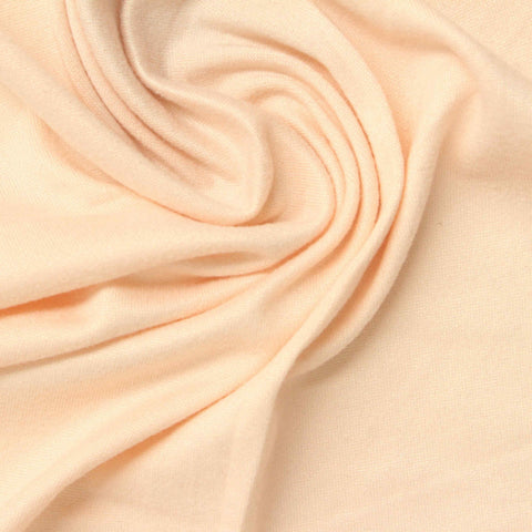 Brushed Polyester Stretch Jersey Knit Fabric, 160 gsm, 152 cm — Beige